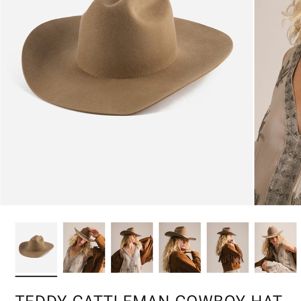 GIGI PIP Teddy Cattleman Hat - Brown